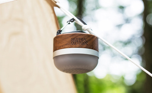 뉴트럴 아웃도어 우드 스피커 랜턴 / Neutral Outdoor Wood Speaker Lantern