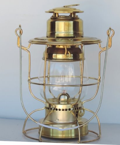 NS 센트럴 디비전 철도 경비원 랜턴 솔리드 브라스 / NS Central Division Watchman Lantern Solid Brass
