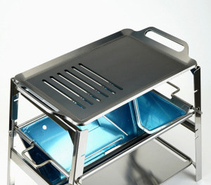 철판시장 스노우피크 화로대 SR용 숯불 그릴 플레이트 / Snowpeak Pack &amp; Carry Fireplace SR Slit Grill Plate