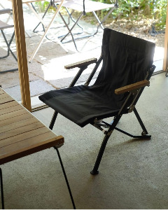 스노우피크 로우 체어 쇼트 블랙 / 설봉제 / FES-193 / Snowpeak Low Chair Short Black